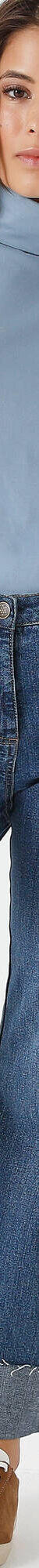 Sous-pull col roulé coton stretch uni (bleu grisé) Sous-pull col roulé coton stretch uni (bleu grisé)